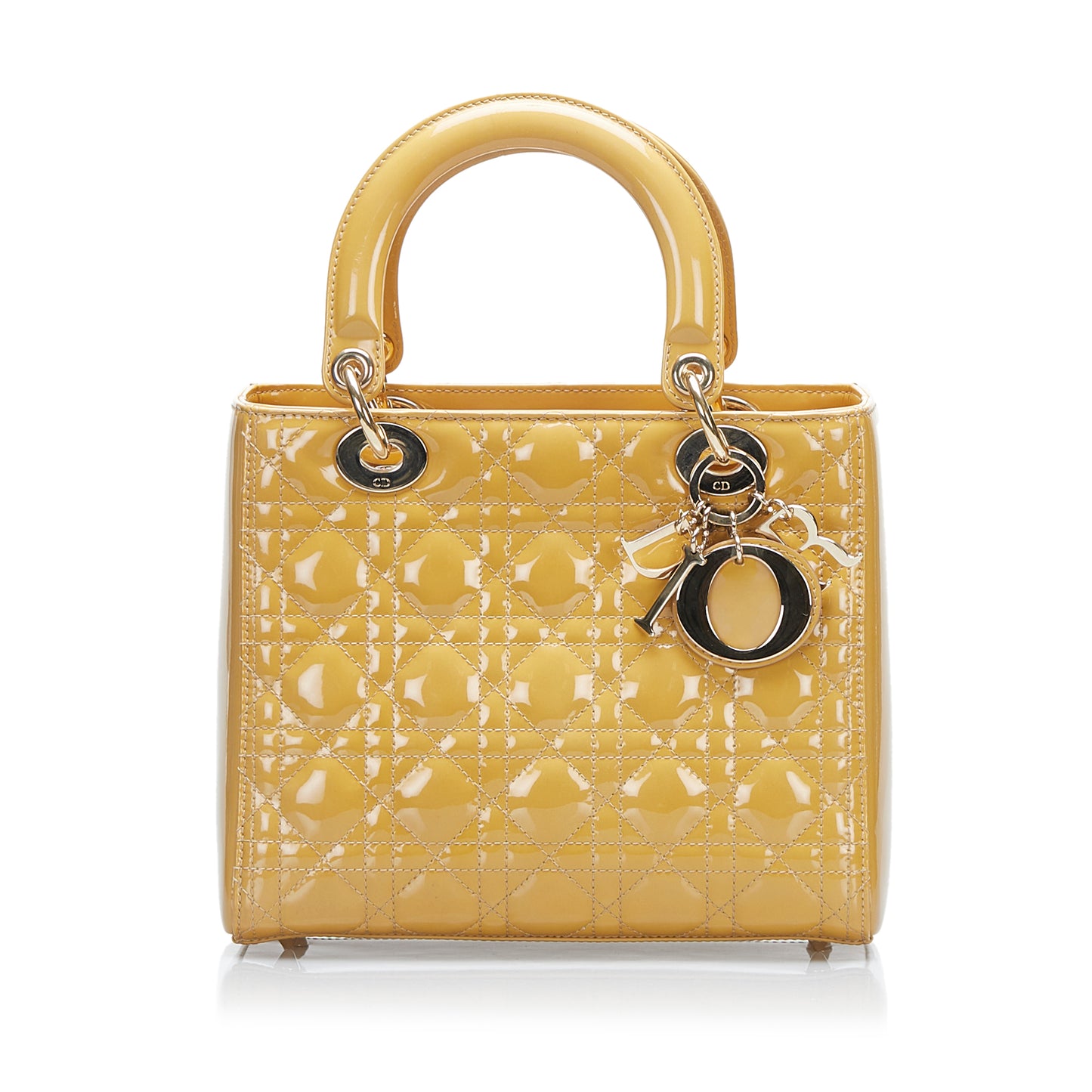 Medium Patent Cannage Lady Dior
