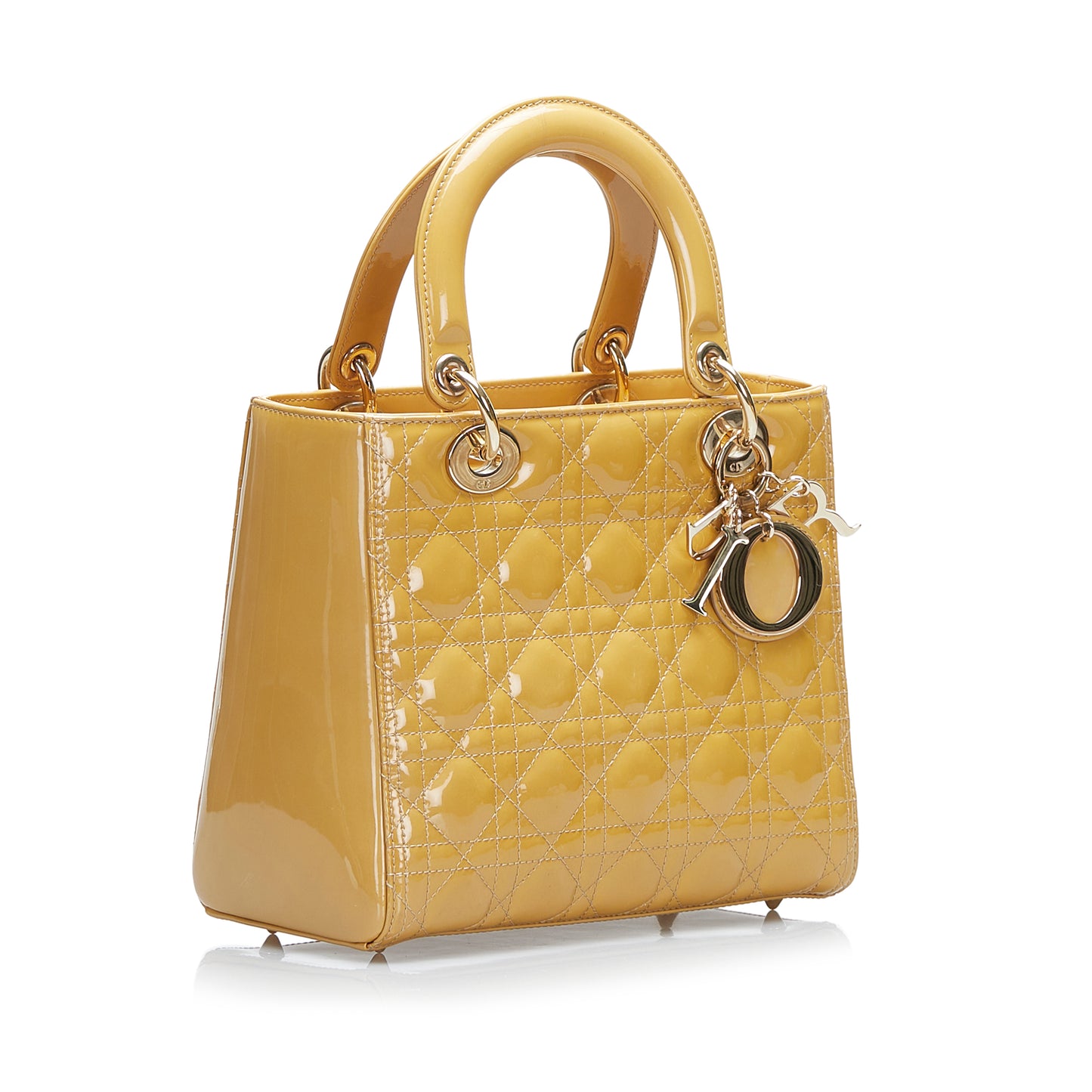 Medium Patent Cannage Lady Dior