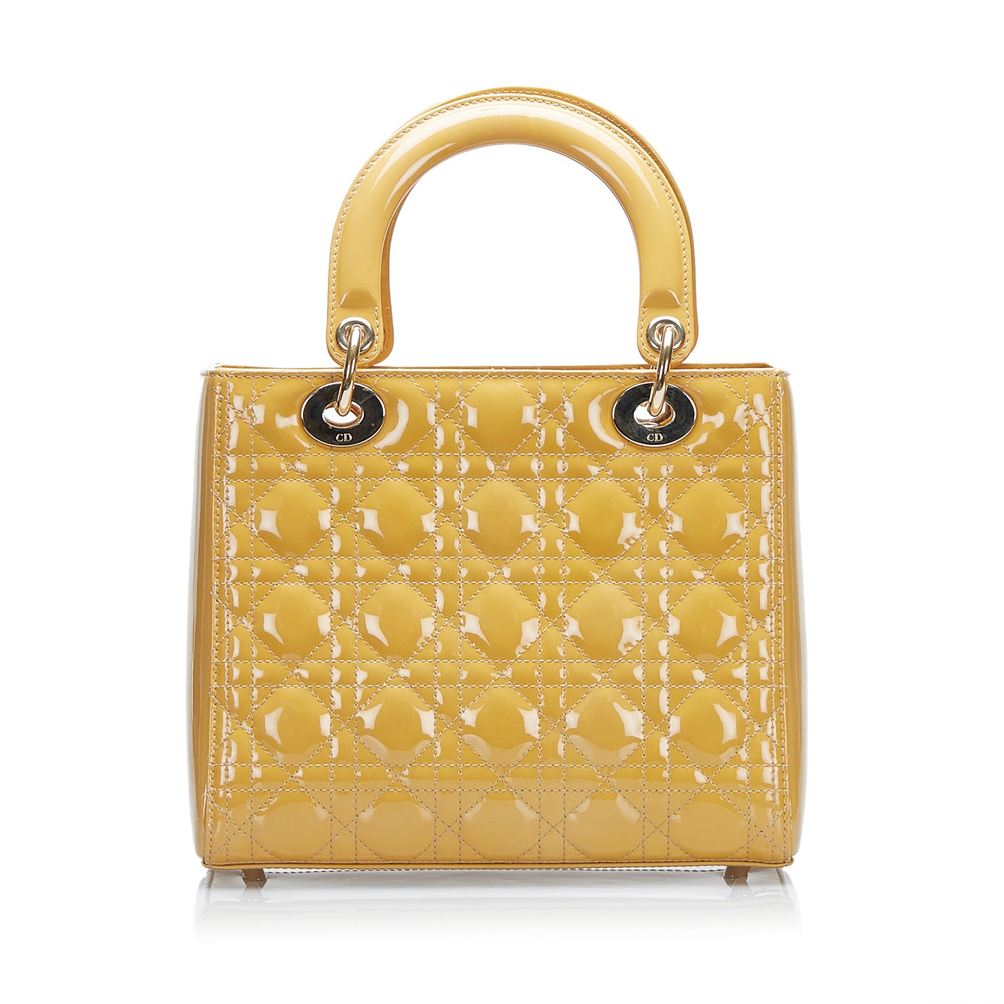Medium Patent Cannage Lady Dior