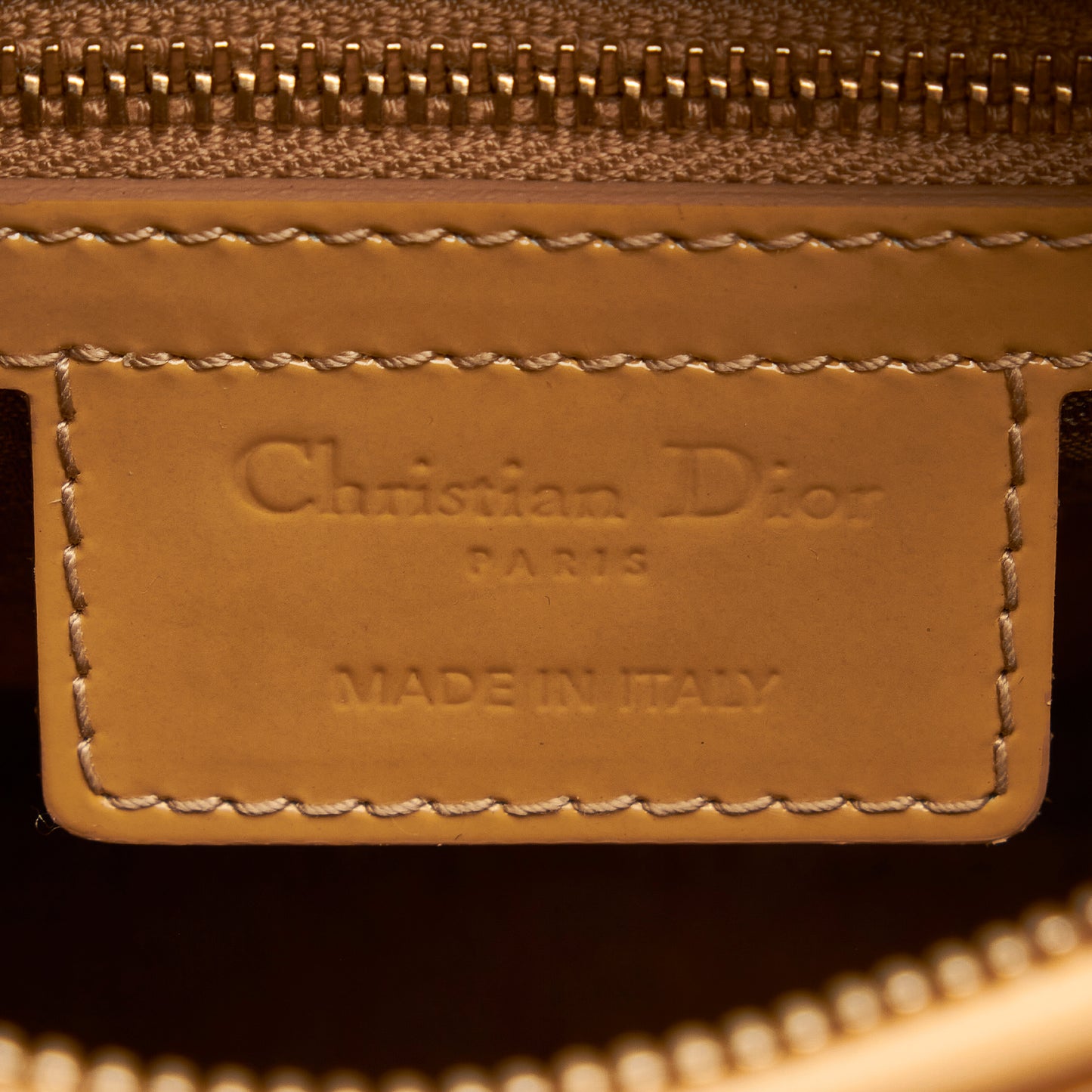 Medium Patent Cannage Lady Dior