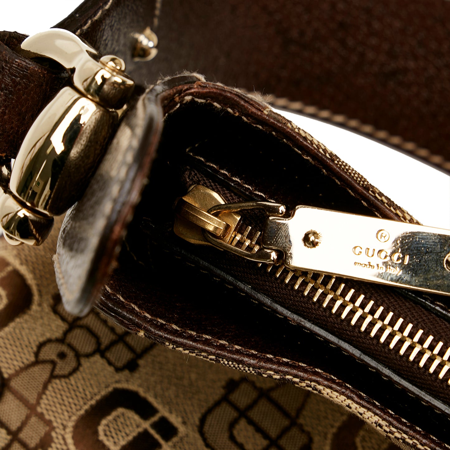 Horsebit Glam Shoulder Bag
