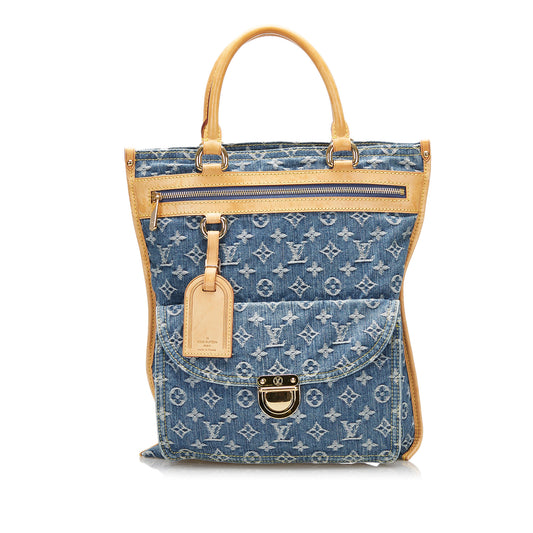 Monogram Denim Sac Plat