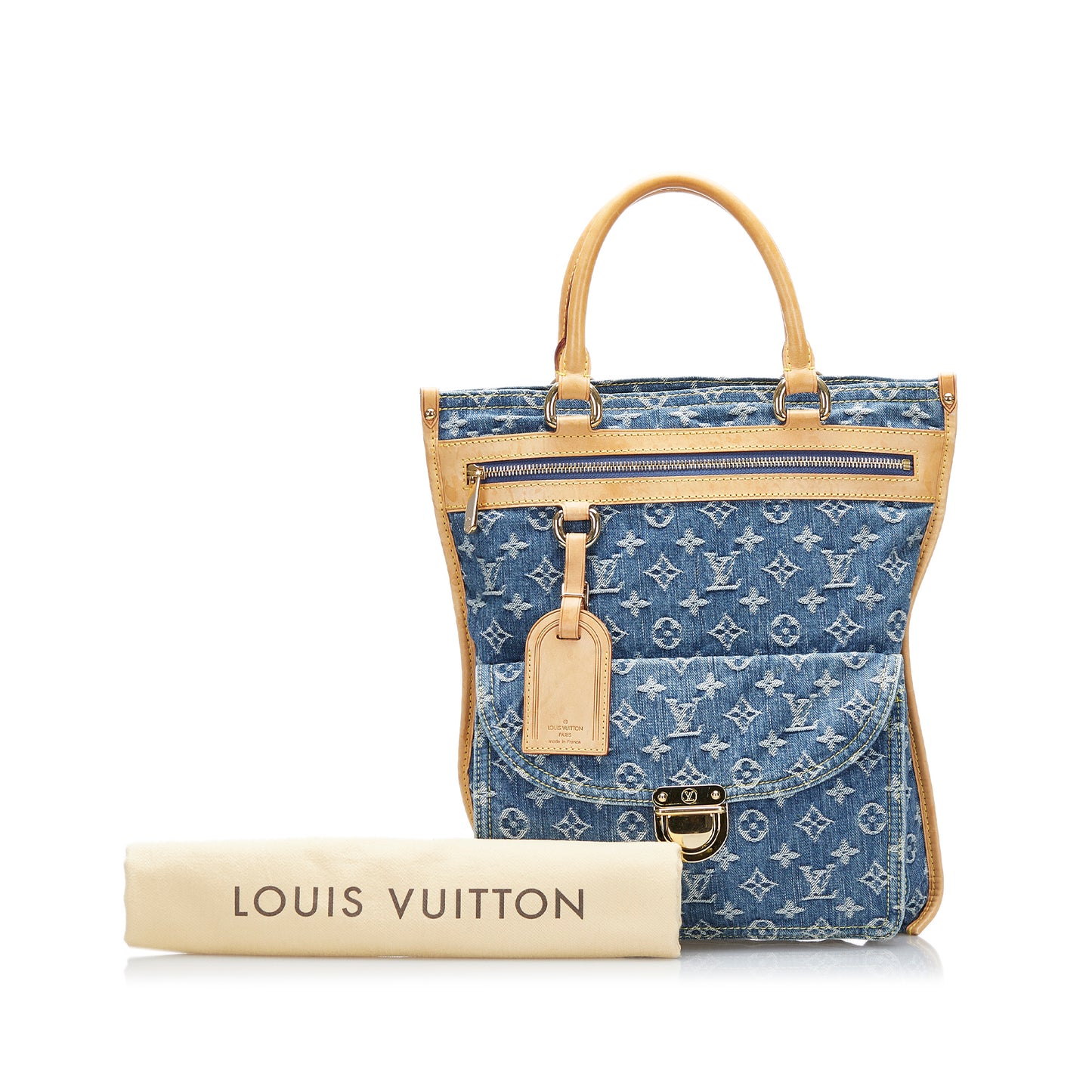 Monogram Denim Sac Plat
