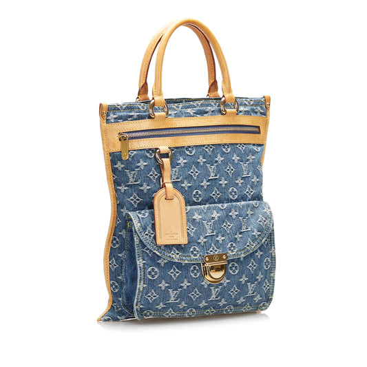 Monogram Denim Sac Plat