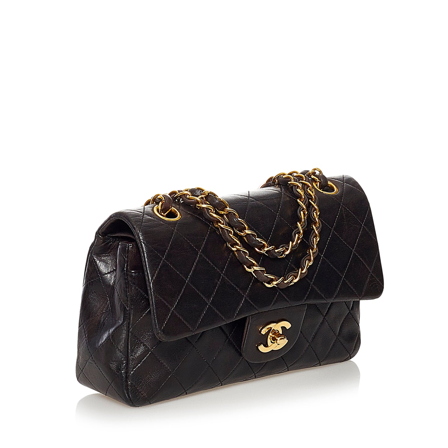 Small Classic Lambskin Double Flap