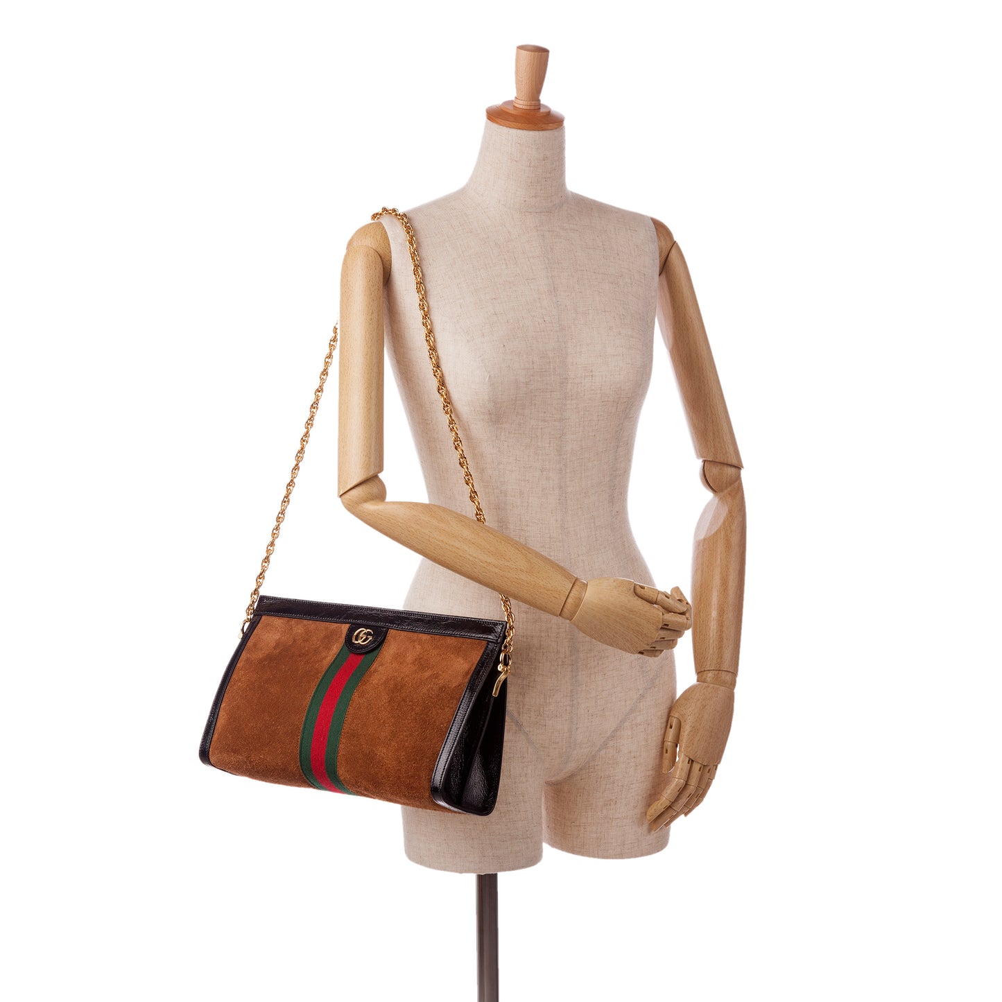 Small GG Suede Ophidia Chain Crossbody Bag