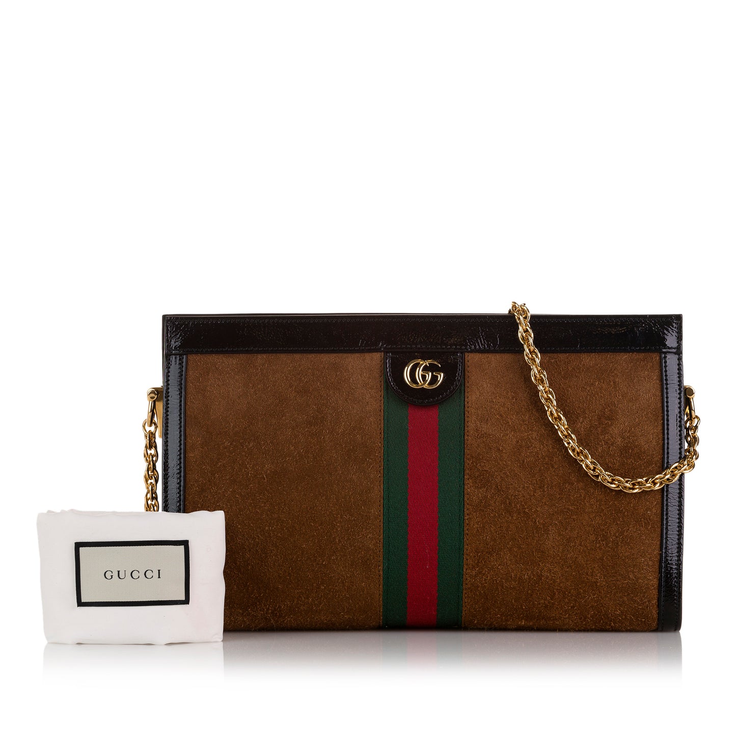 Small GG Suede Ophidia Chain Crossbody Bag