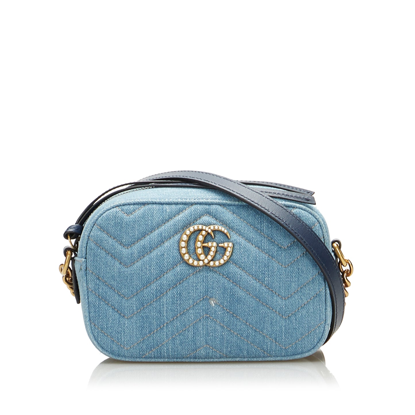 Pearly GG Marmont Matelasse Crossbody Bag