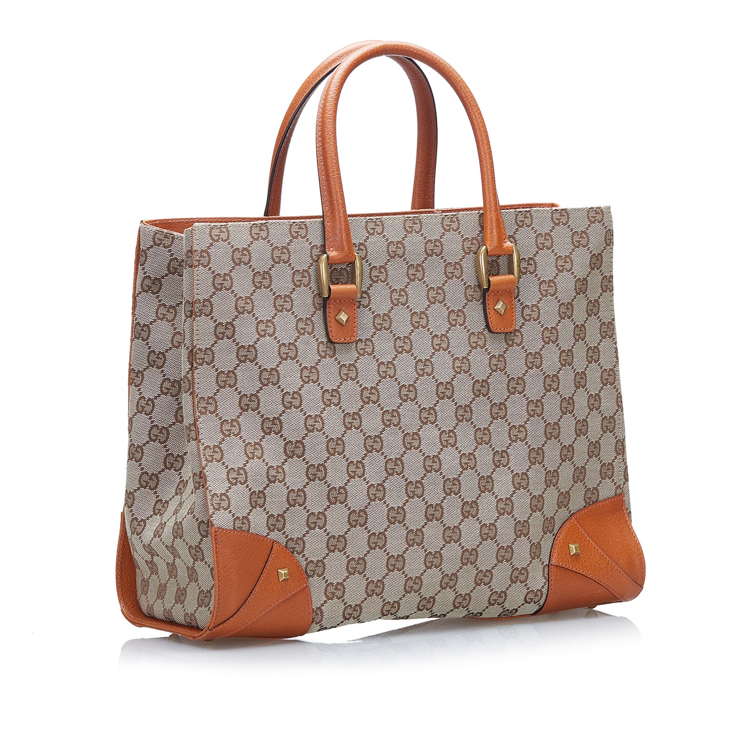 GG Canvas Nailhead Tote