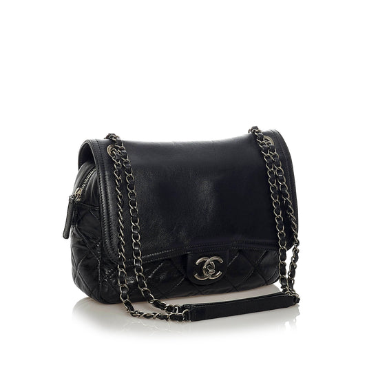 In The Mix Zip Flap Shoulder Bag
