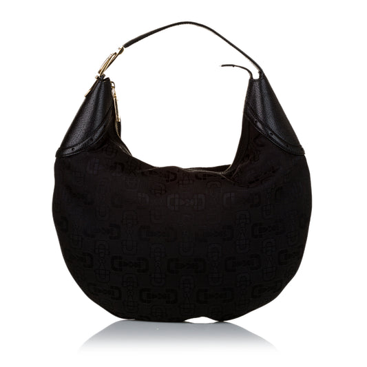 Horsebit Jacquard Glam Hobo