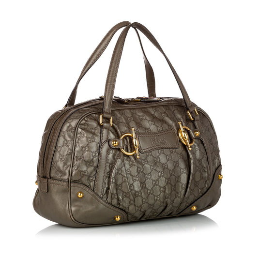 Guccissima Jockey Boston Bag