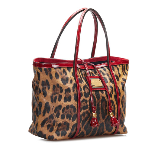 Miss Escape Leopard Print Tote