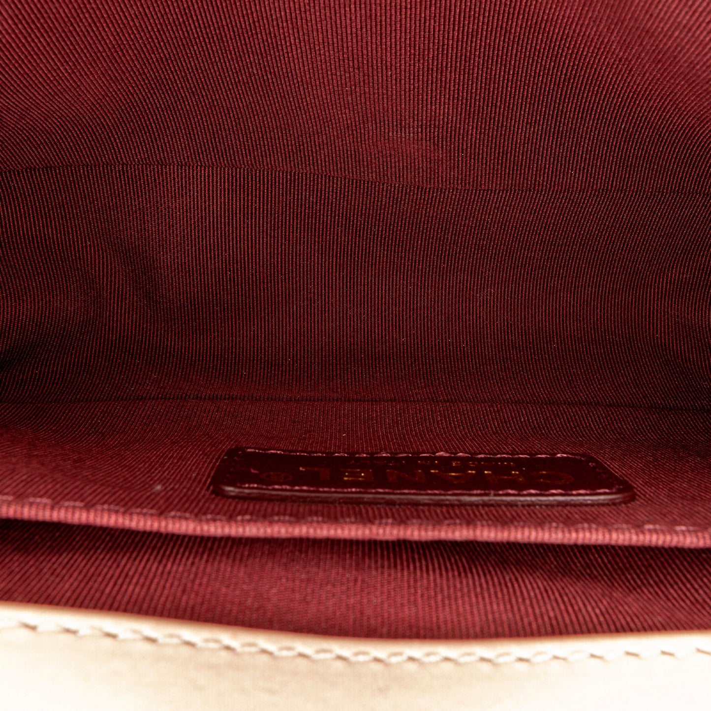 Small Chevron Boy Leather Flap Bag