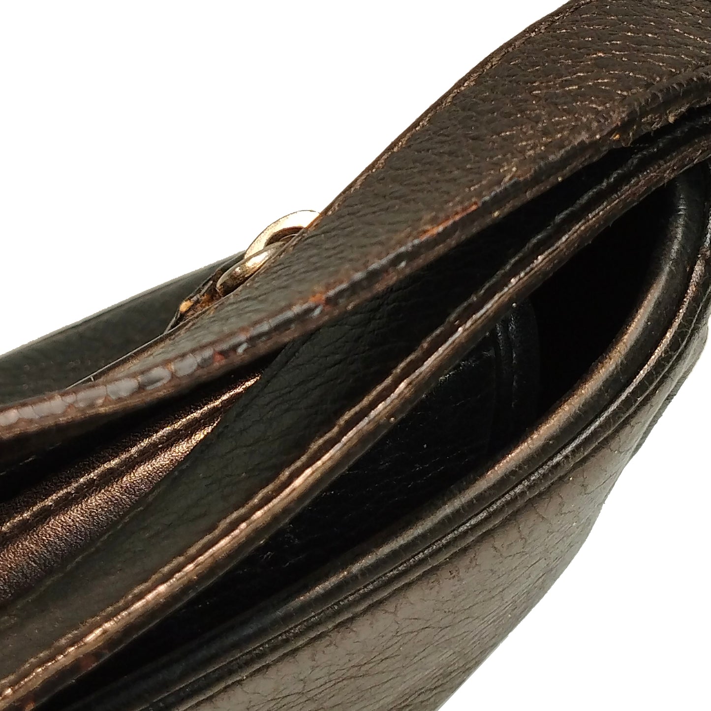 Leather Logo Charm Shoulder Bag