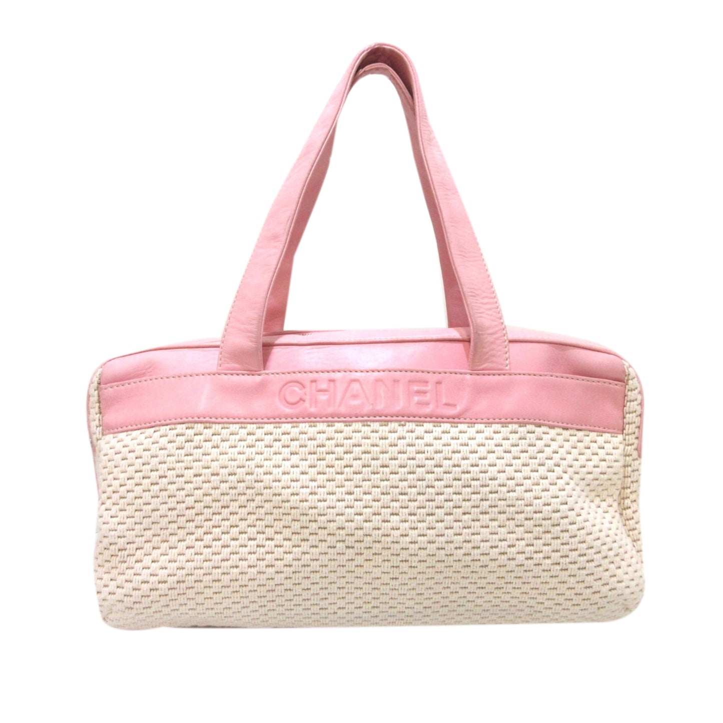 Textured Cotton Shoulder Bag