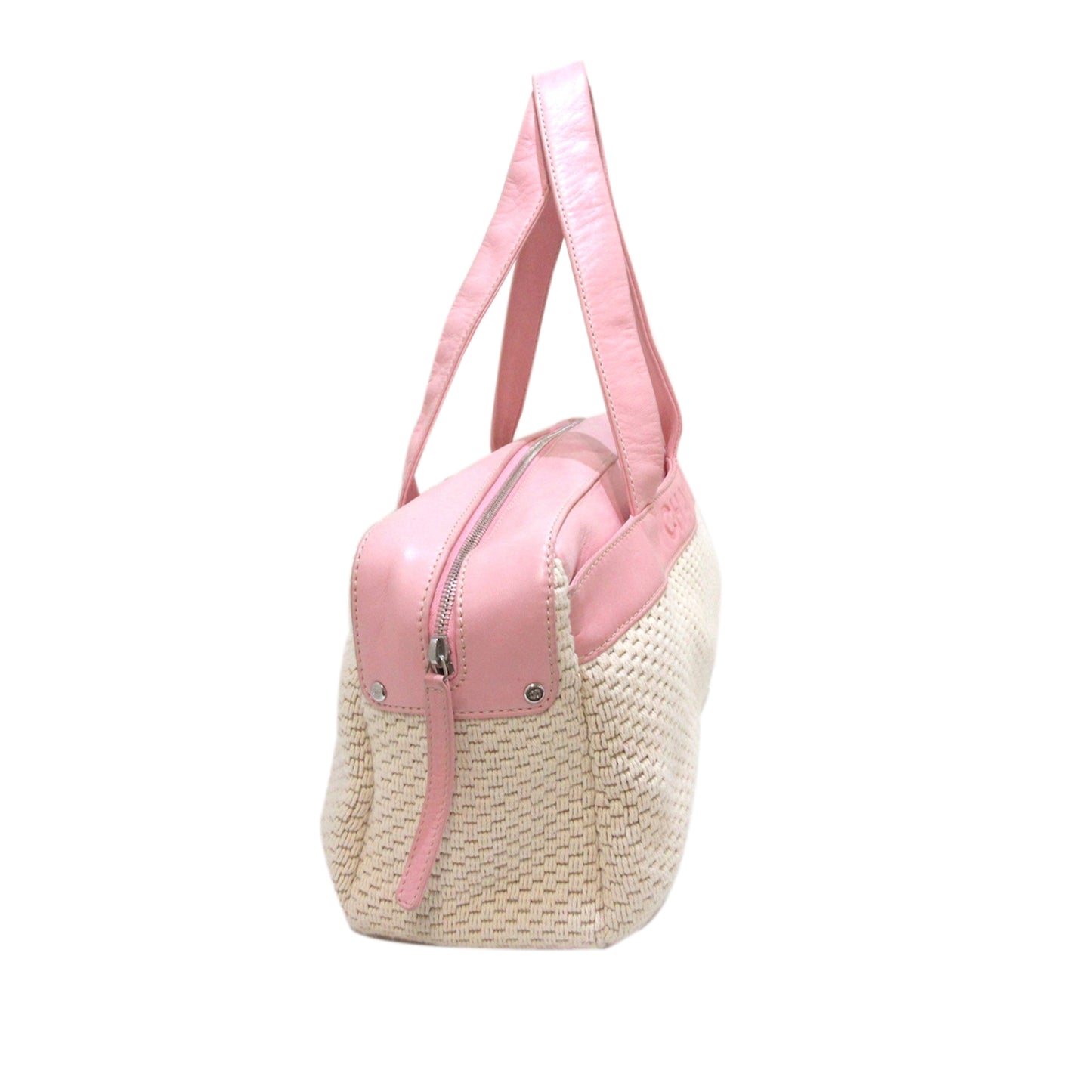 Textured Cotton Shoulder Bag