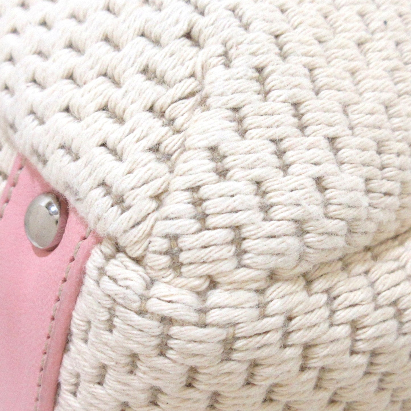 Textured Cotton Shoulder Bag