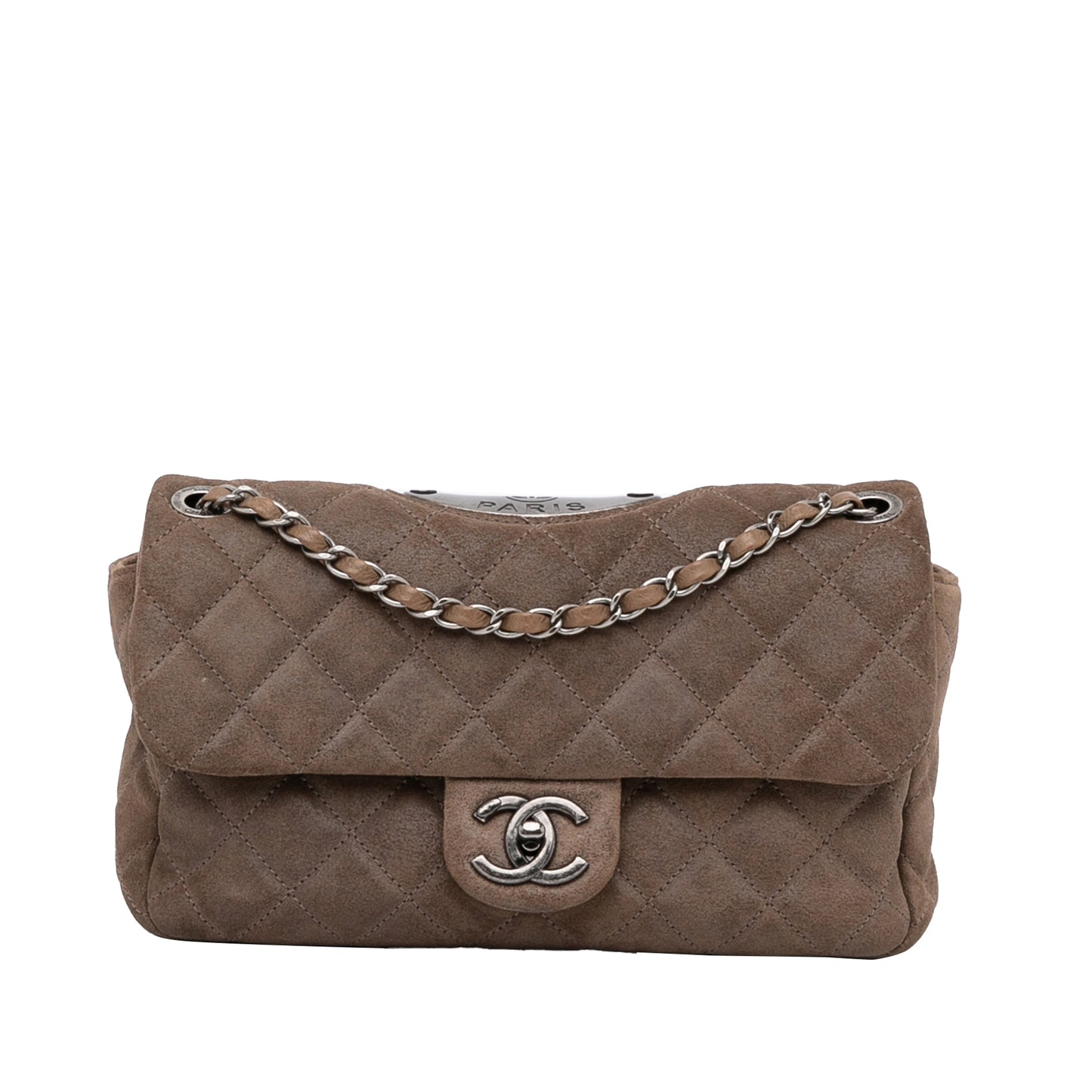 Small Classic Suede Double Flap