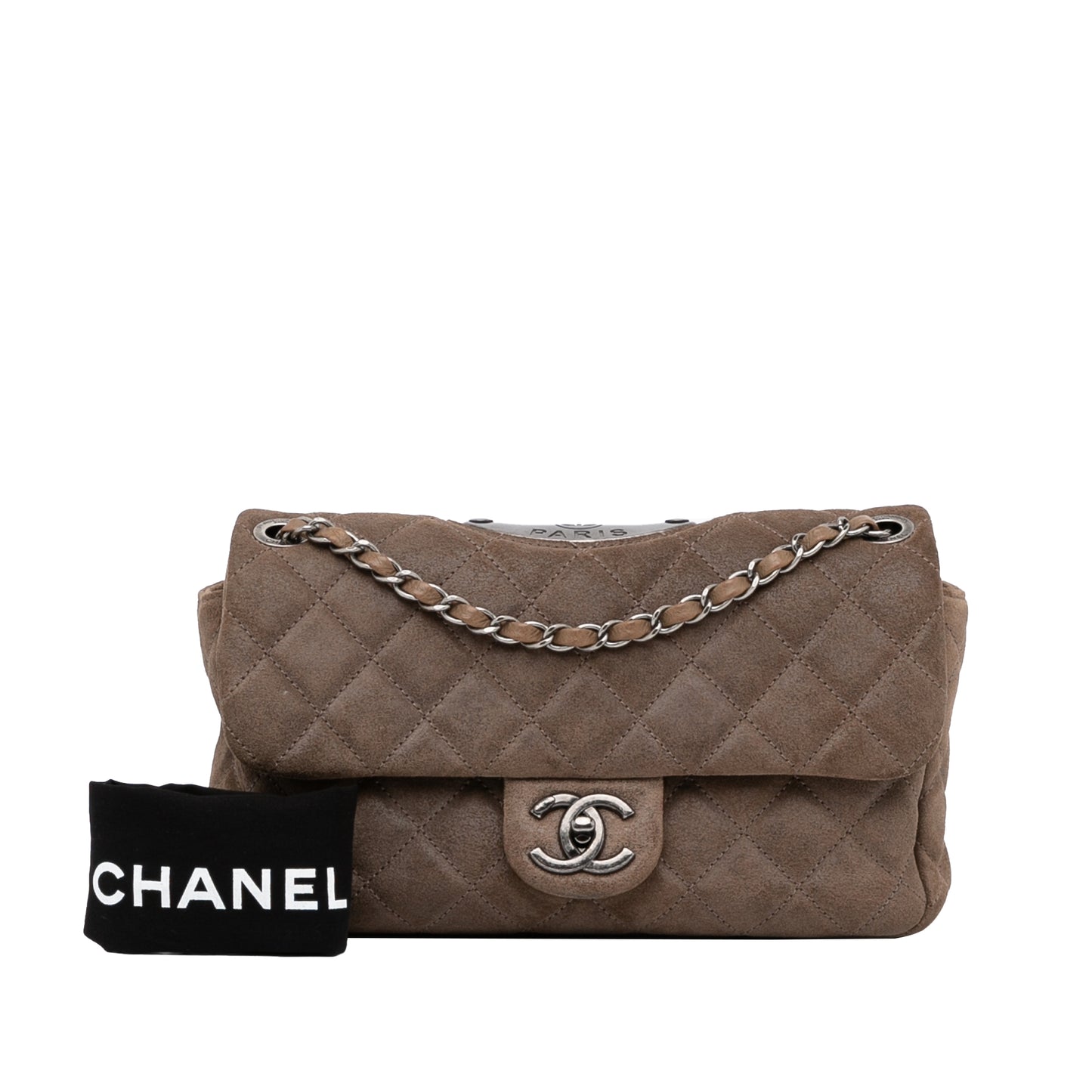 Small Classic Suede Double Flap