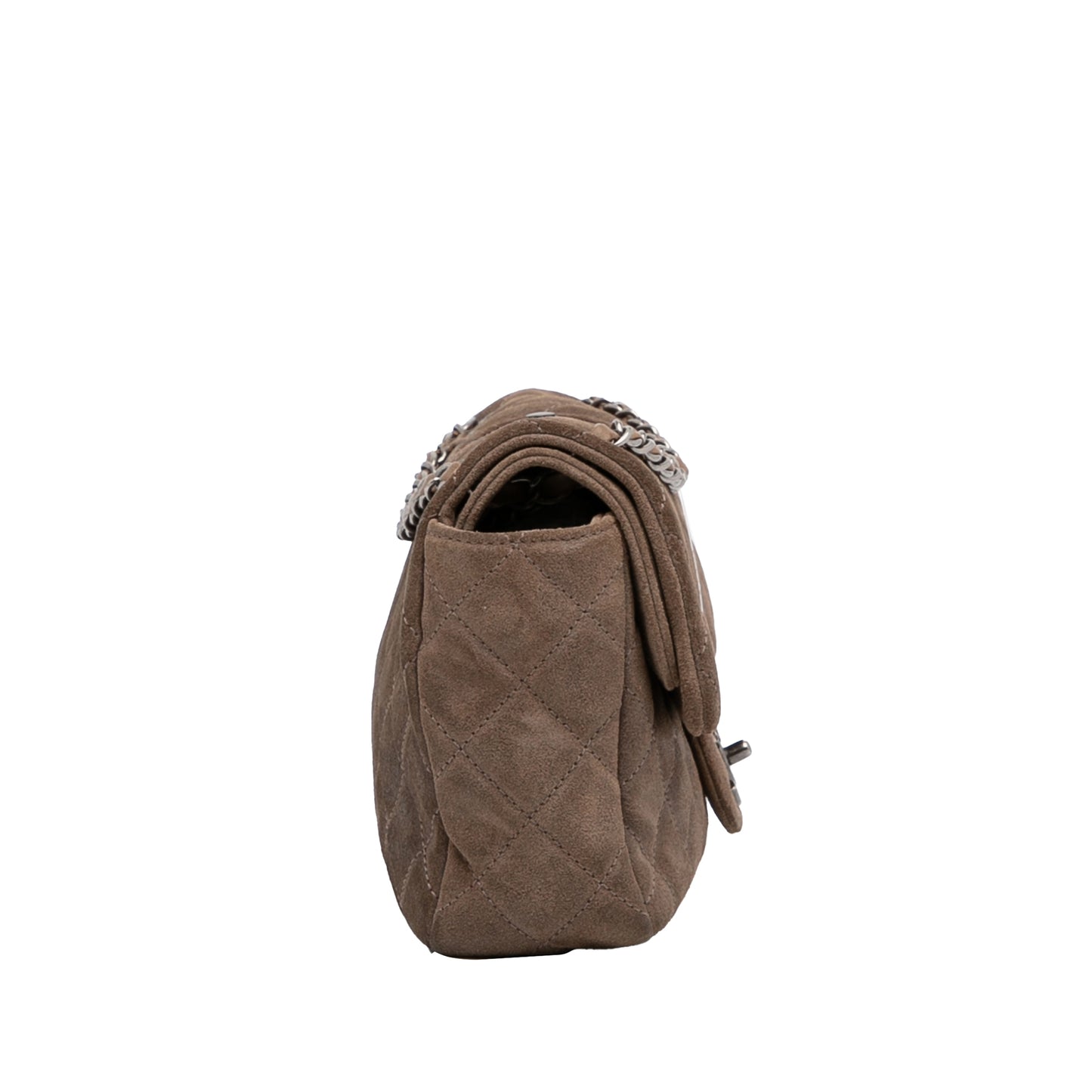 Small Classic Suede Double Flap