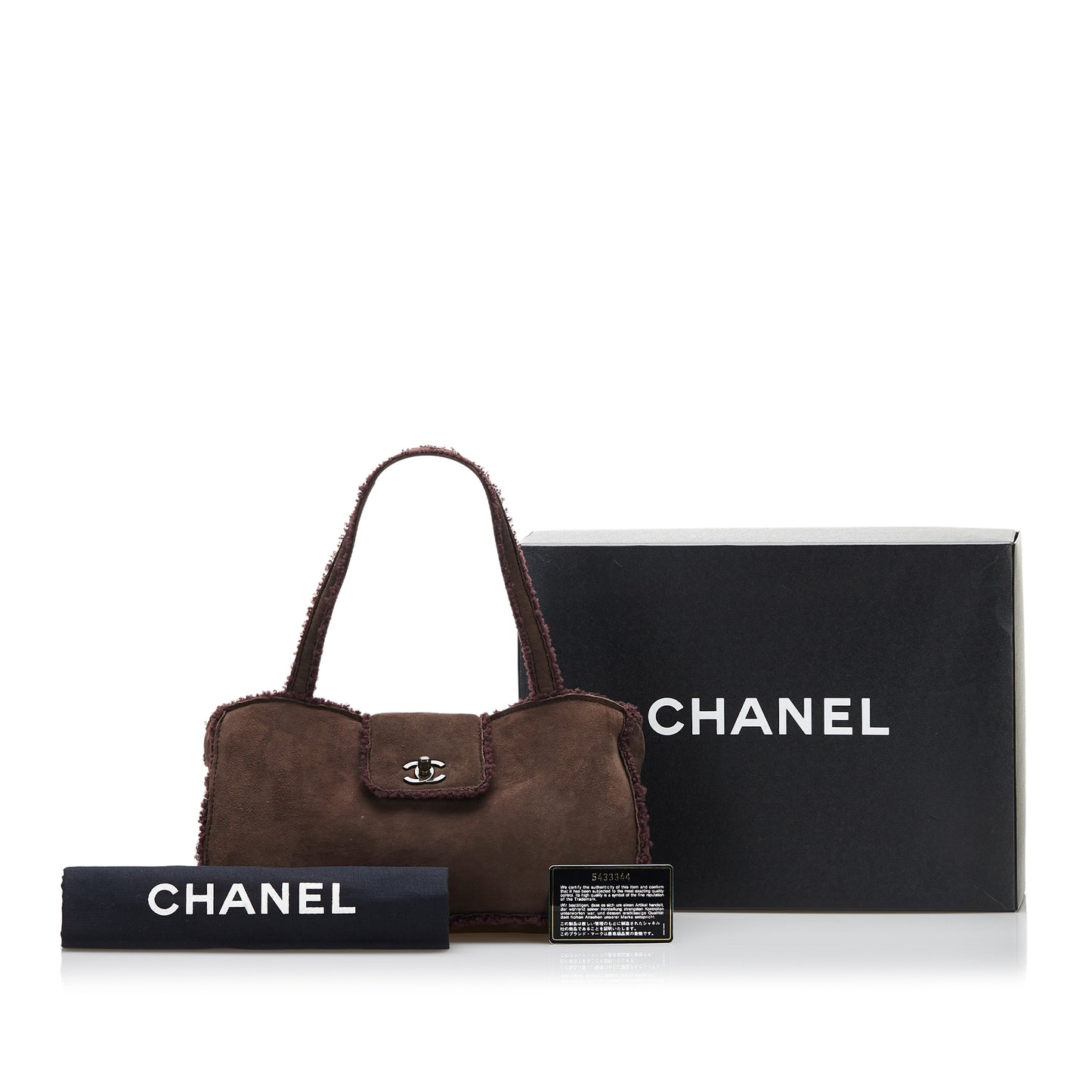 CC Suede and Shearling Tote