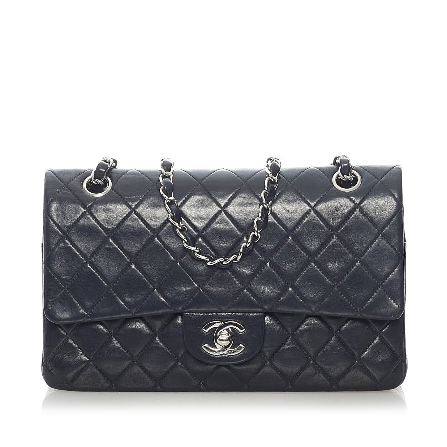 Medium Classic Lambskin Double Flap