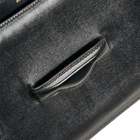 Box Calf Leather Clutch Bag