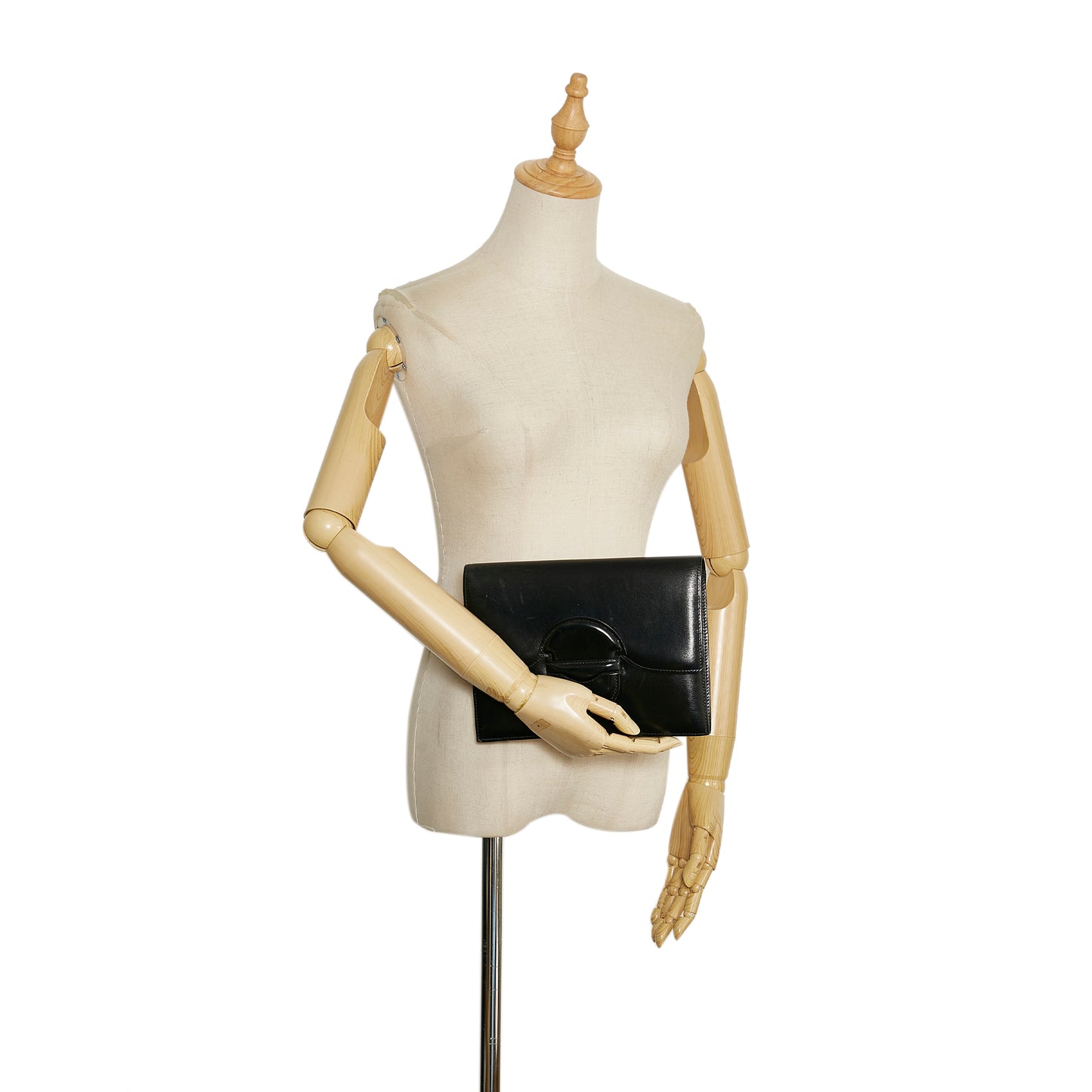 Box Calf Leather Clutch Bag