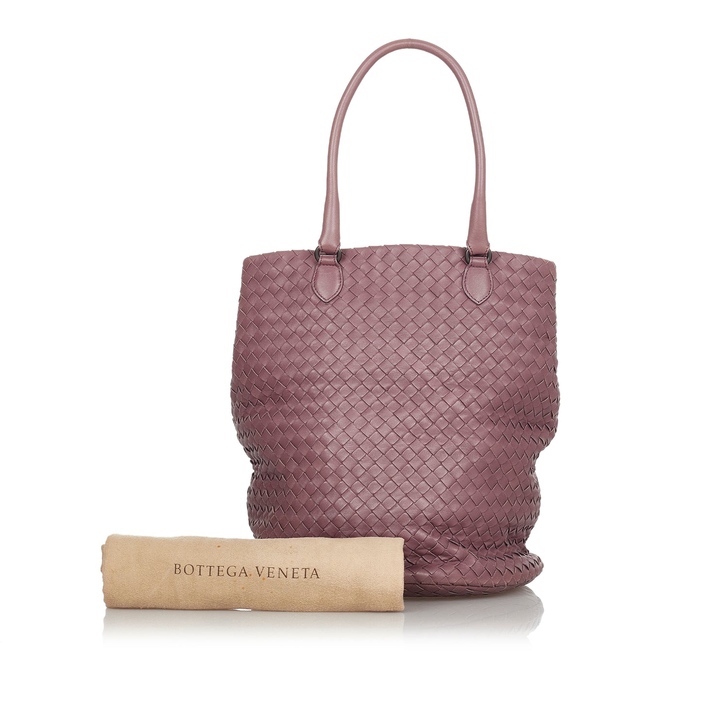 Intrecciato Leather Tote Bag