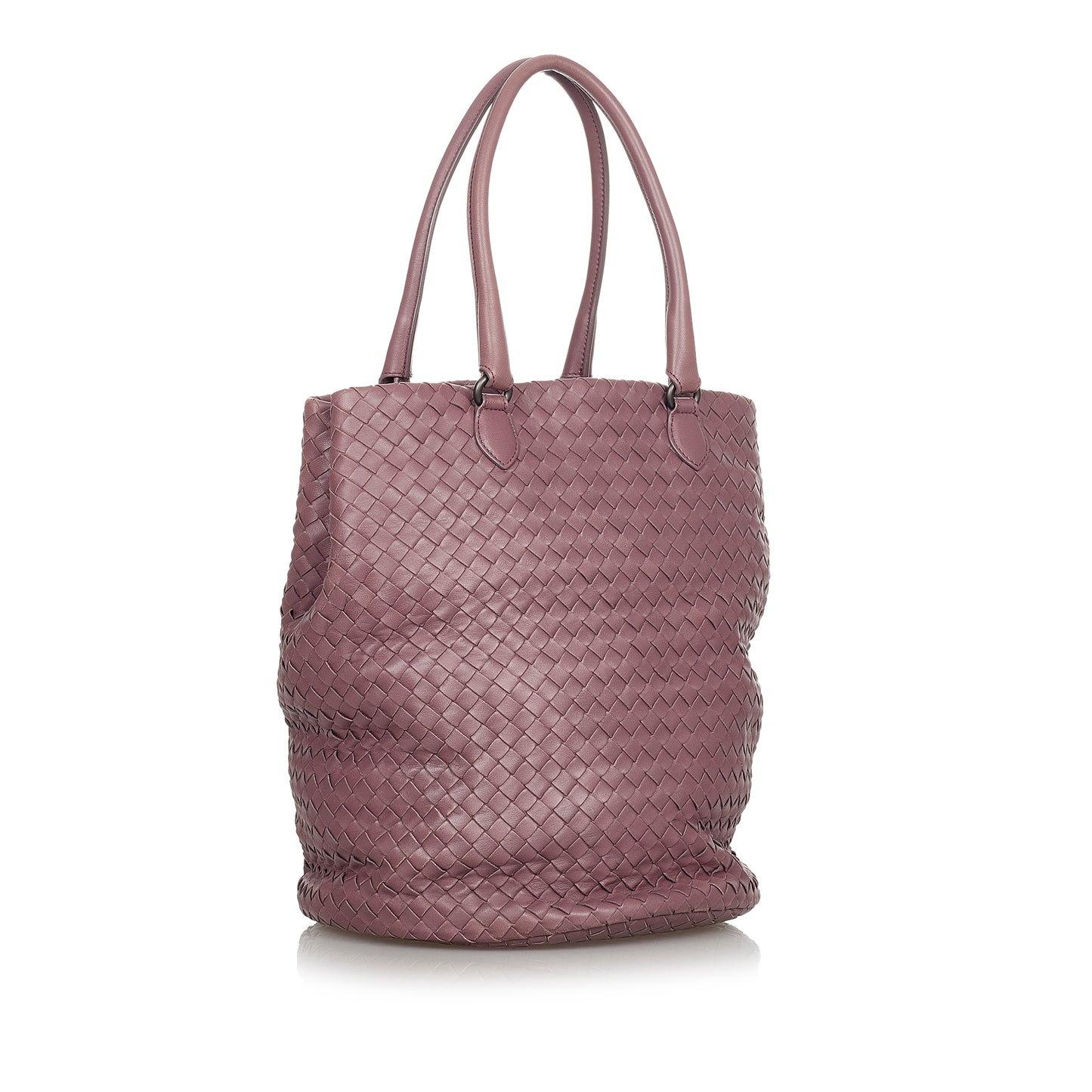 Intrecciato Leather Tote Bag