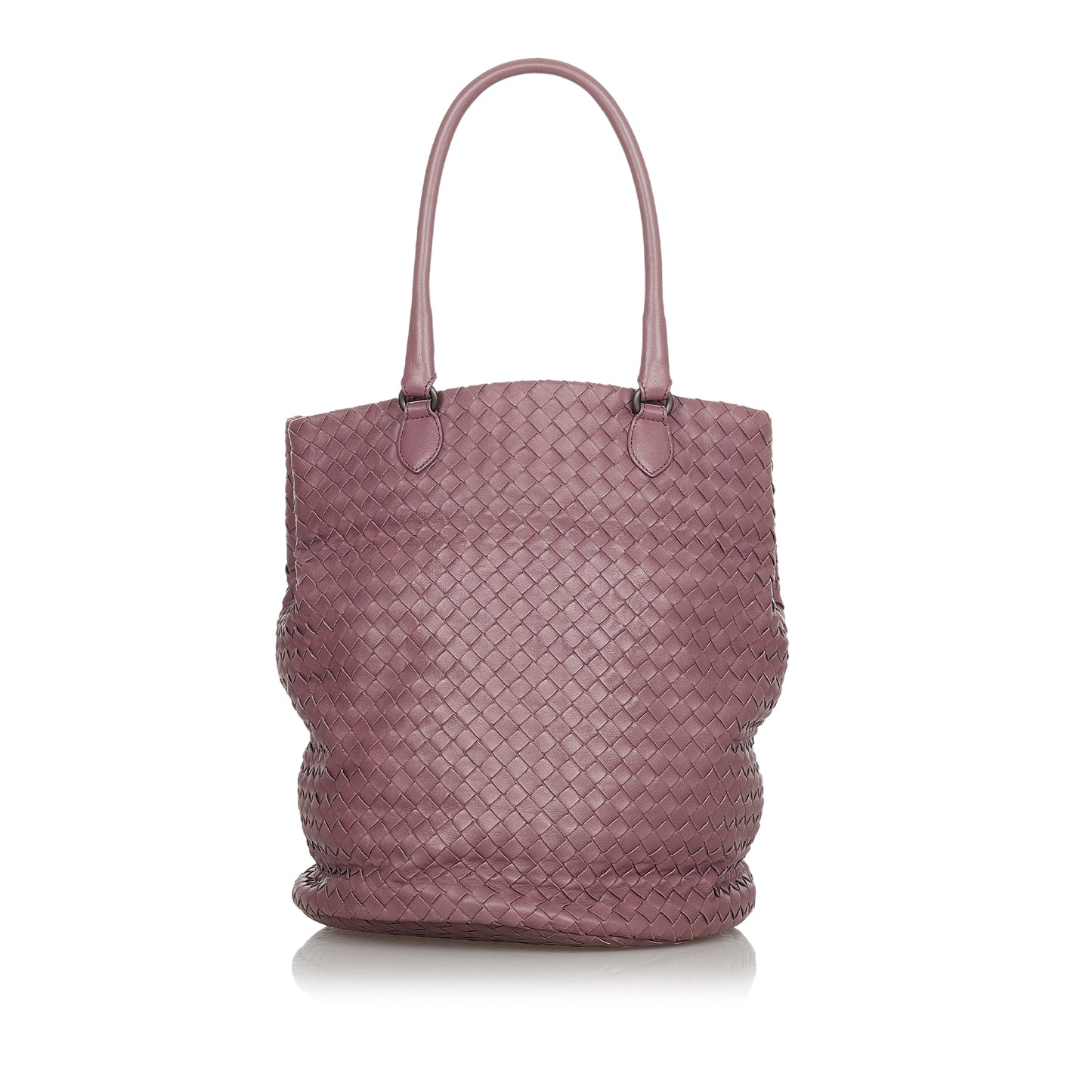 Intrecciato Leather Tote Bag