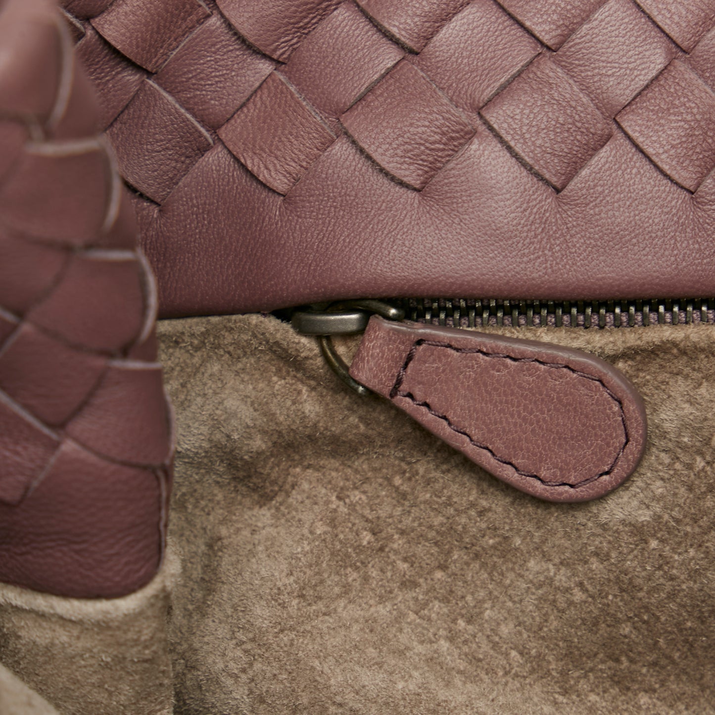 Intrecciato Leather Tote Bag