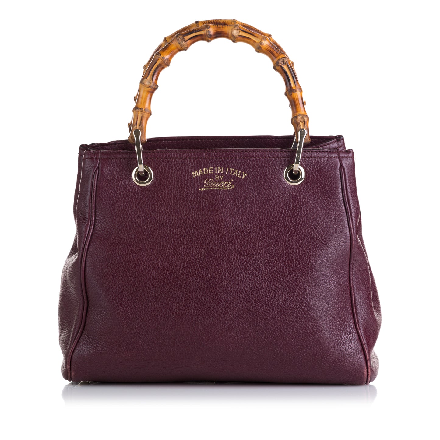 Bamboo Shopper Leather Satchel