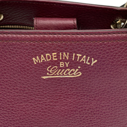 Bamboo Shopper Leather Satchel