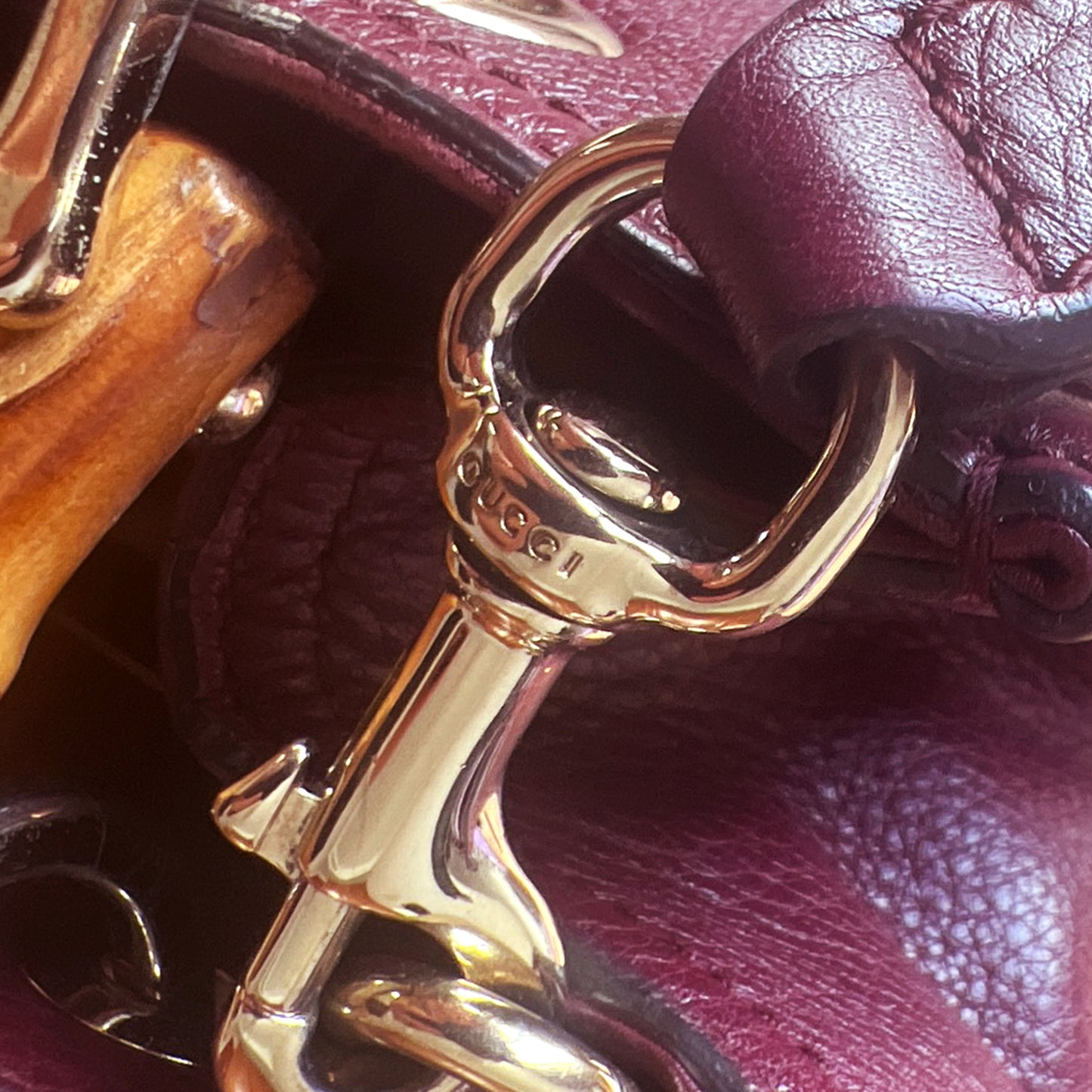 Bamboo Shopper Leather Satchel