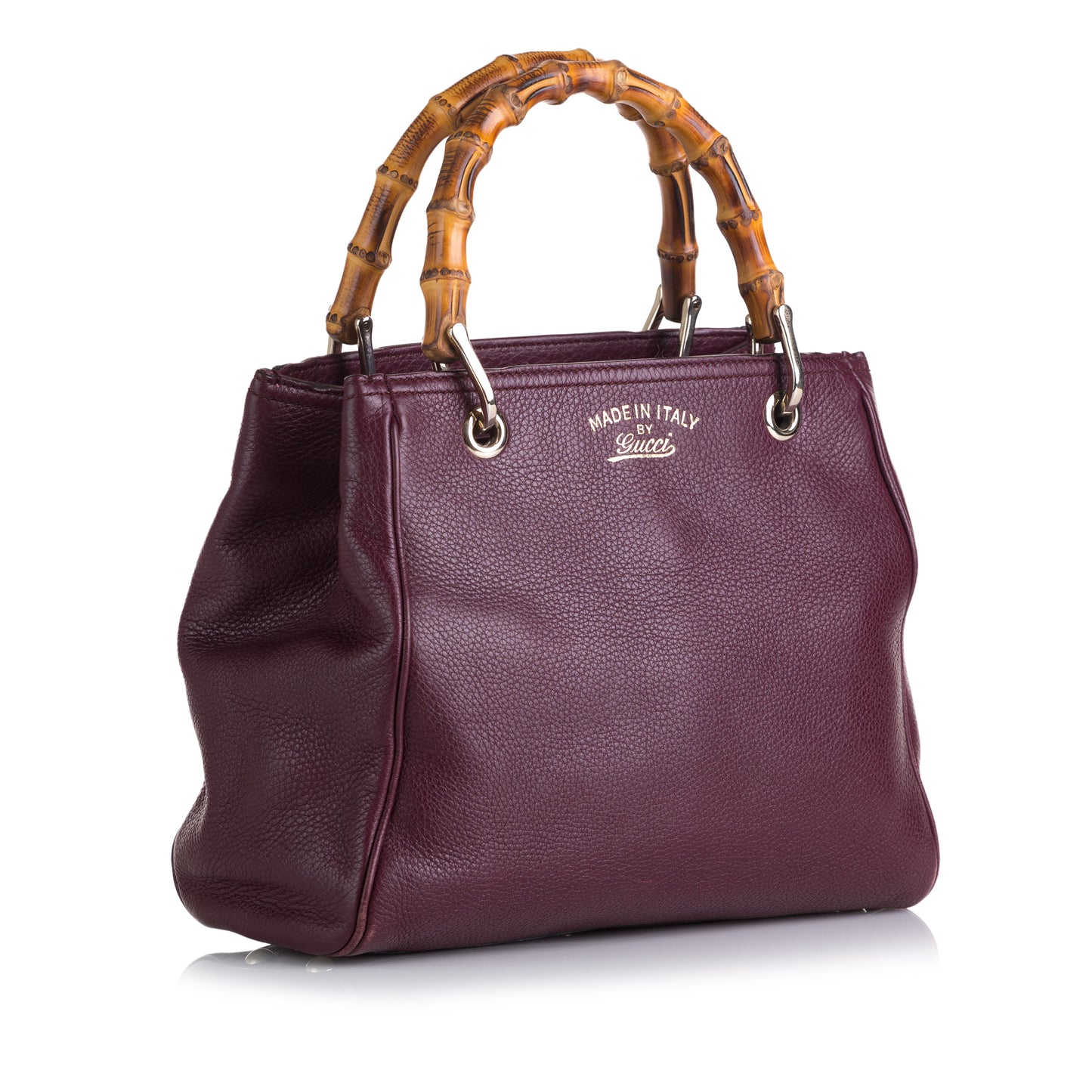 Bamboo Shopper Leather Satchel