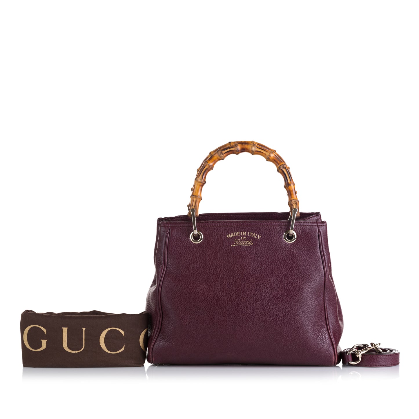 Bamboo Shopper Leather Satchel