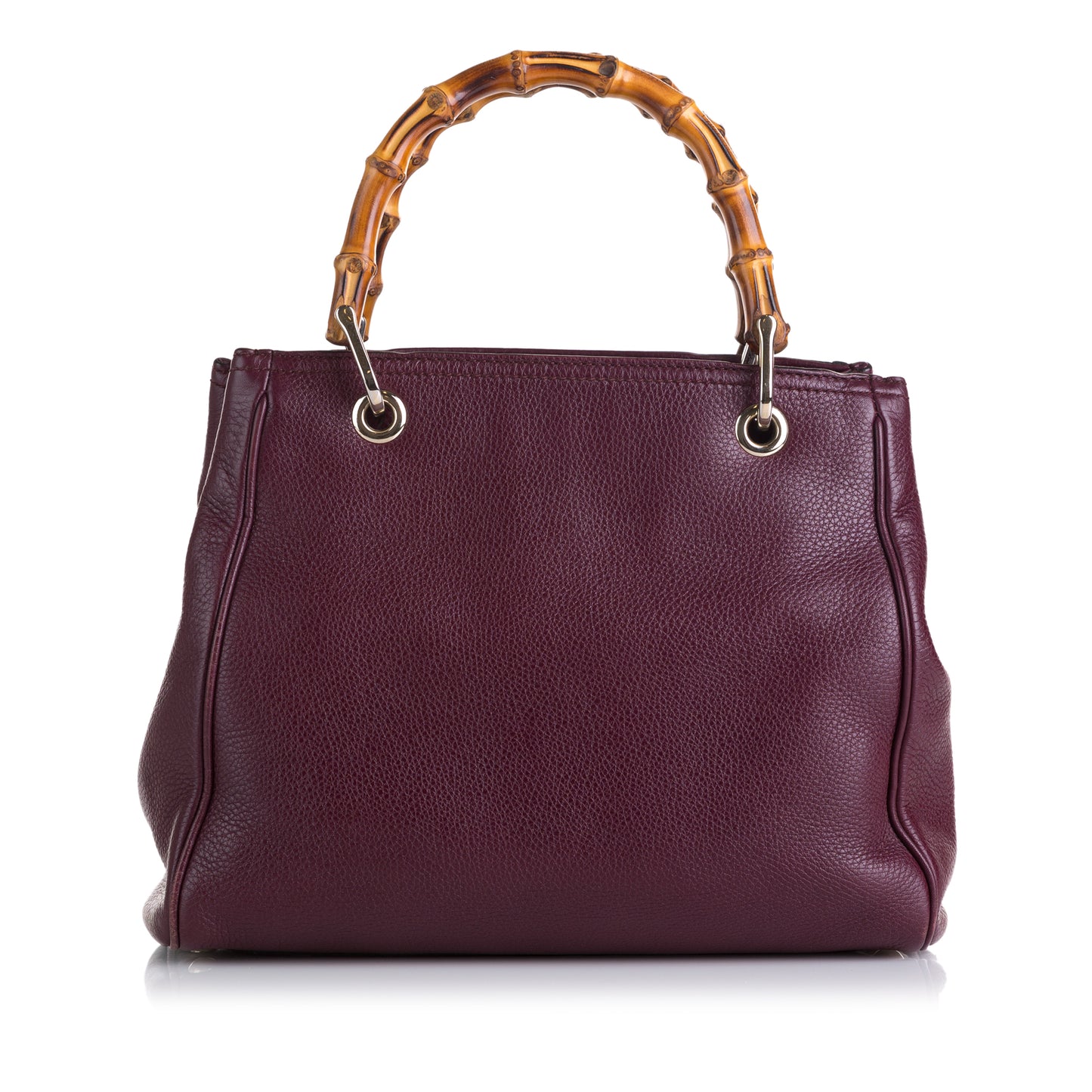 Bamboo Shopper Leather Satchel