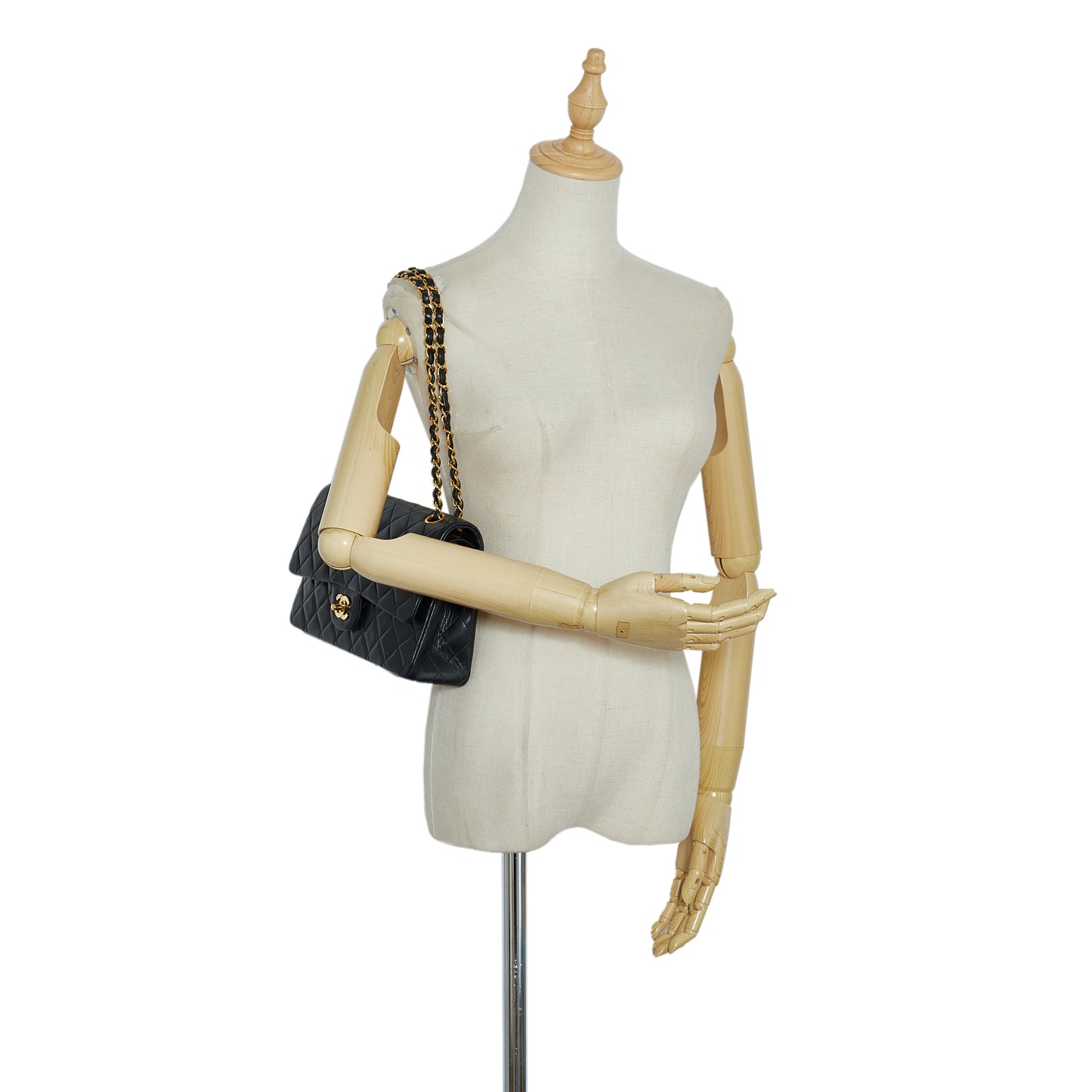 Small Classic Lambskin Double Flap