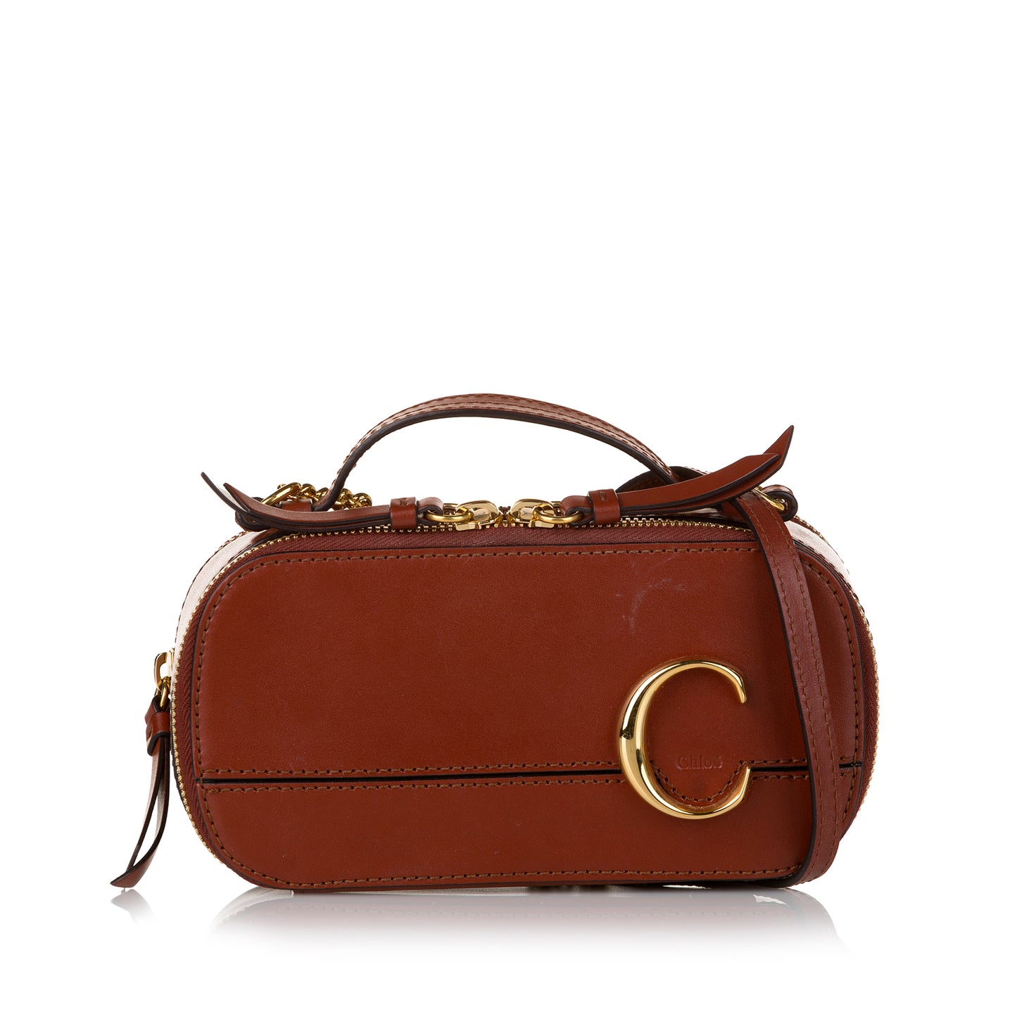 Mini C Leather Crossbody Bag