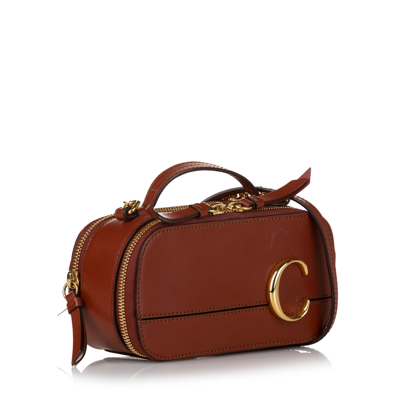 Mini C Leather Crossbody Bag
