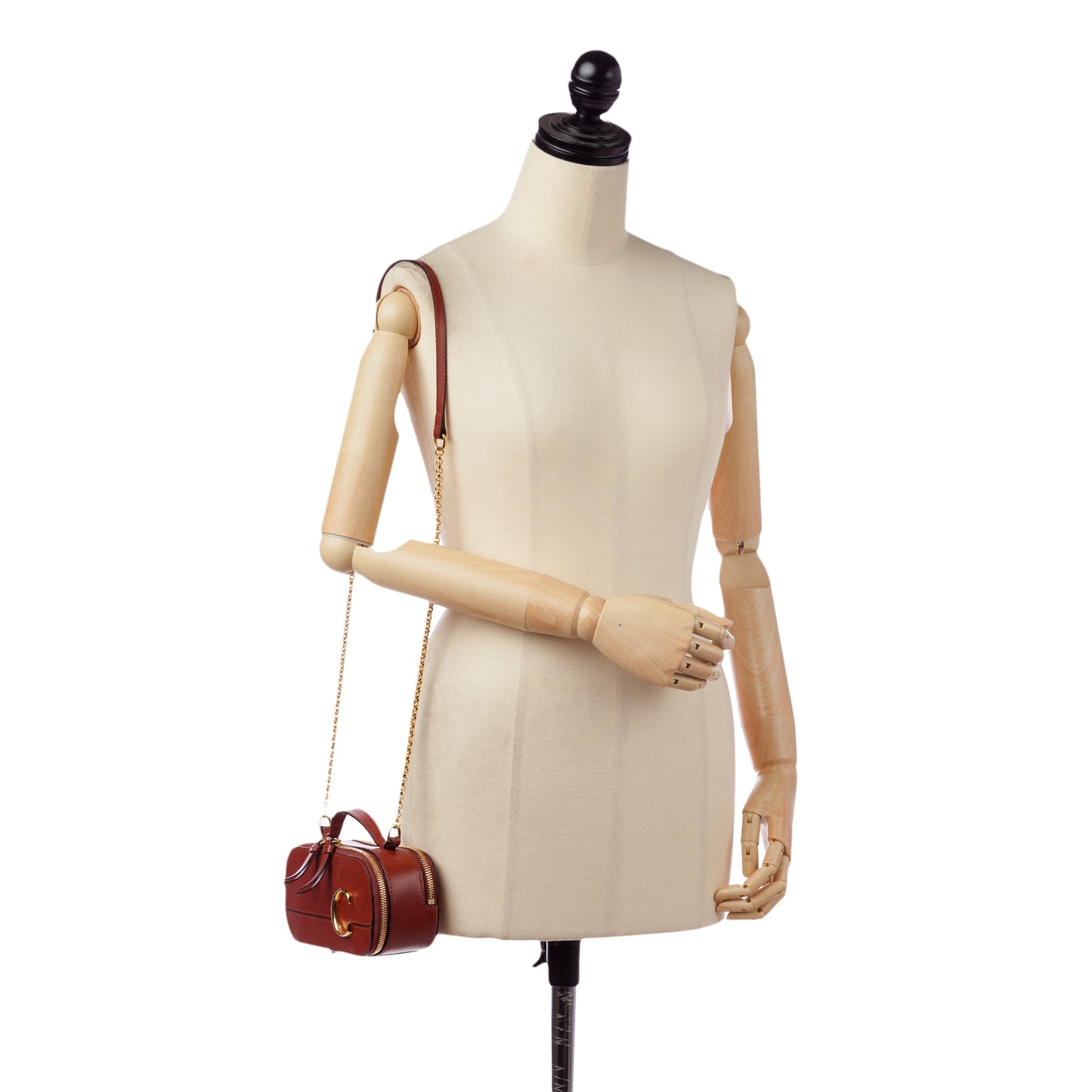 Mini C Leather Crossbody Bag