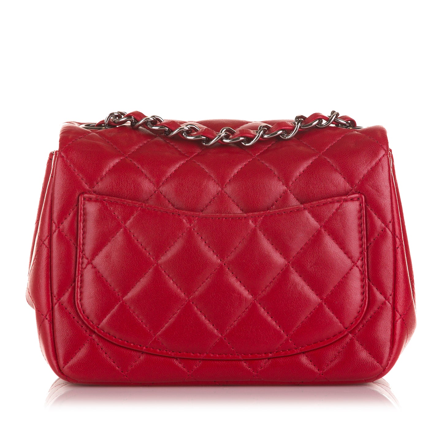 Mini Square Classic Lambskin Flap