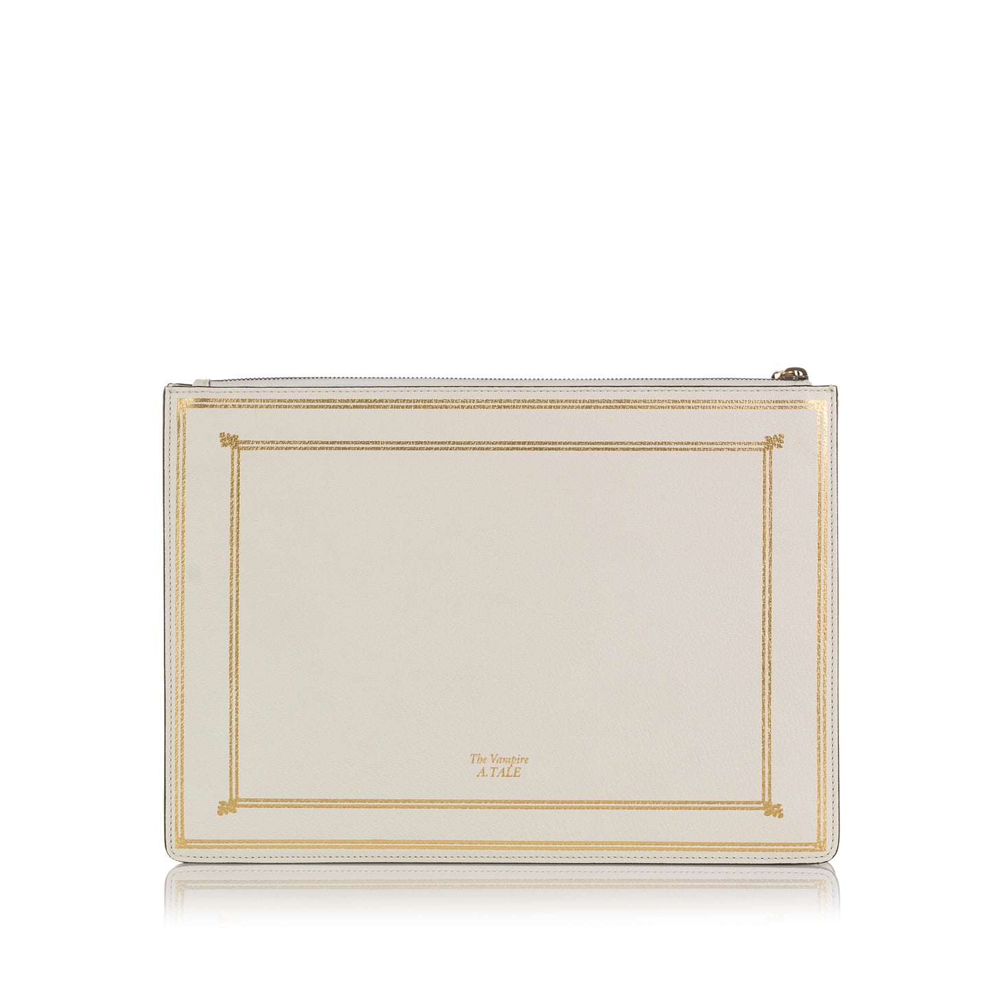 Garden Bat Leather Clutch