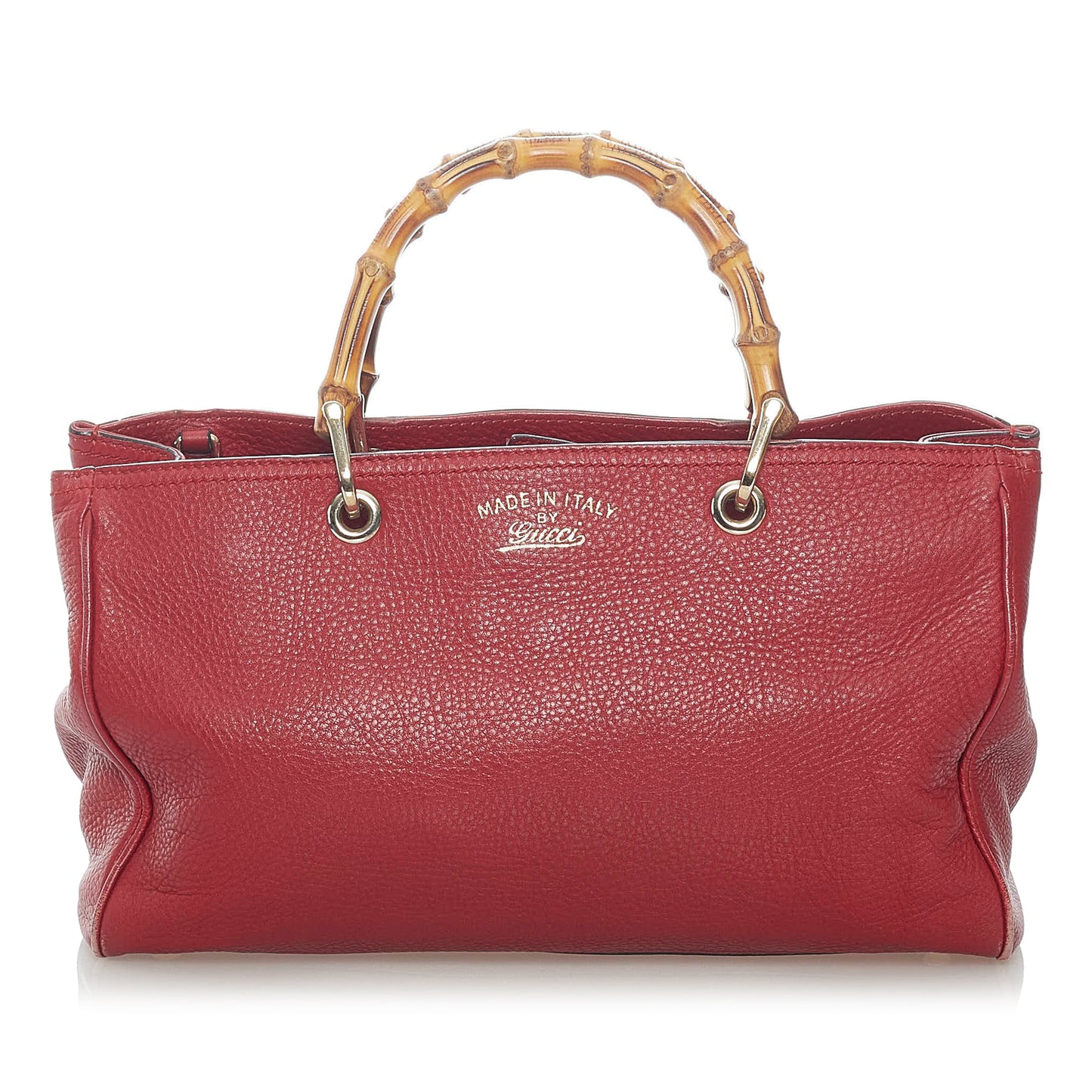 Bamboo Shopper Leather Satchel