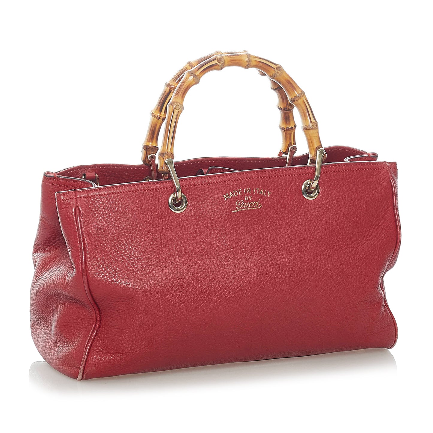 Bamboo Shopper Leather Satchel