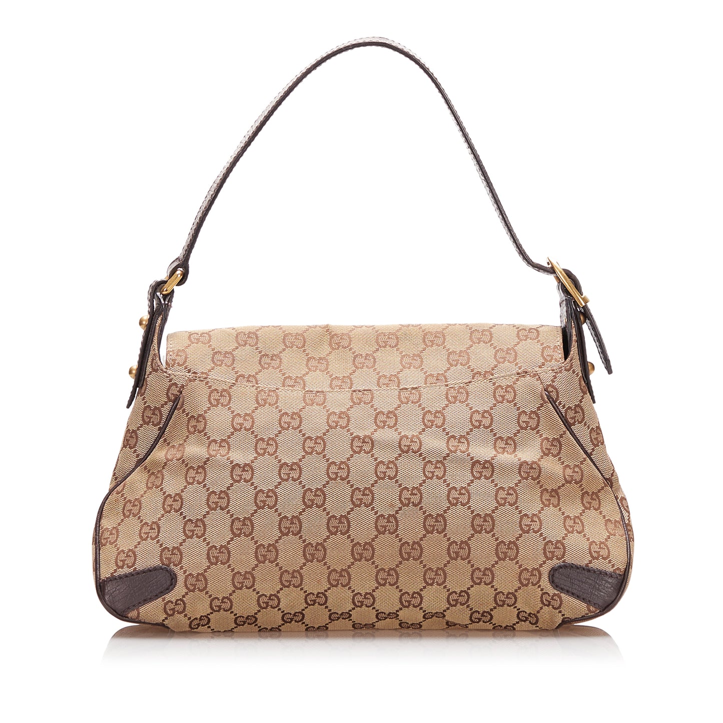 GG Canvas Horsebit Shoulder Bag