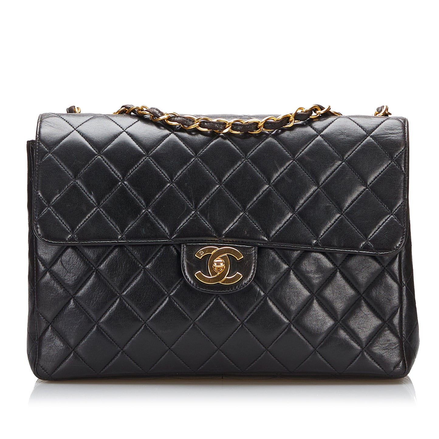 Maxi Classic Lambskin Single Flap