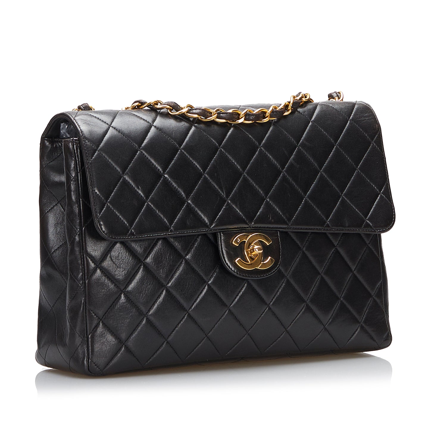 Maxi Classic Lambskin Single Flap